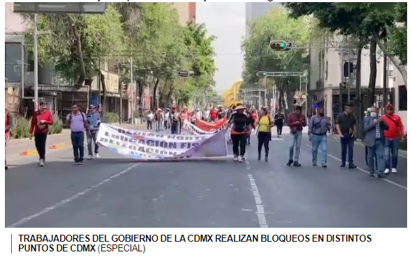 Bloqueos CDMX 20 de marzo: Estas serán las avenidas cerradas a la circulación; inician manifestaciones