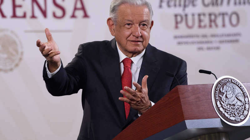 AMLO promete libertad de manifestación a estudiantes a favor de Palestina en México