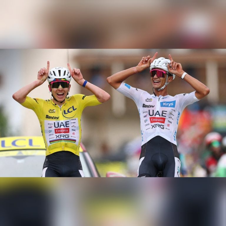Felicita Sheinbaum a Isaac del Toro por su histórico papel en el Tour de Francia